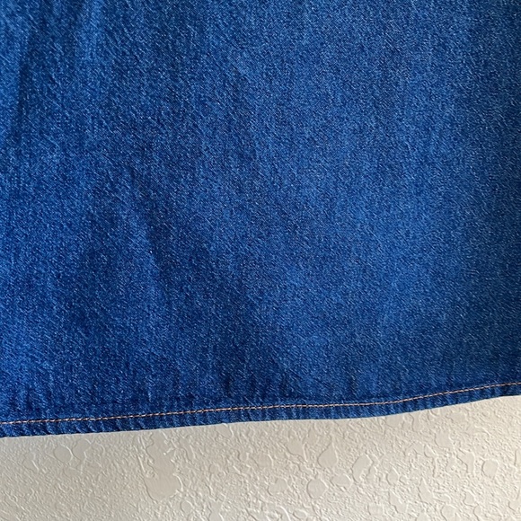 Cowboy Authentic Workwear Mens Blue Denim Shirt Size XXL Button Down Long Sleeve - Picture 12 of 15